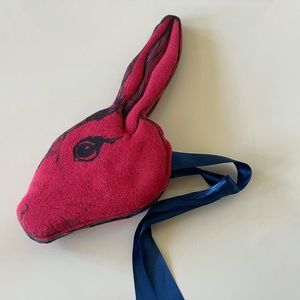 Animalesque Red Rabbit Headdress Halloween Costume